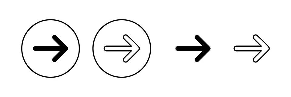 Arrow icon vector. Arrow sign and symbol for web design. Stock Illustration