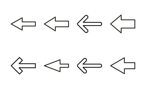 Arrow icon vector. Arrow sign and symbol for web design. Stock Illustration