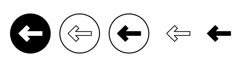 Arrow icon vector. Arrow sign and symbol for web design. Stock Illustration
