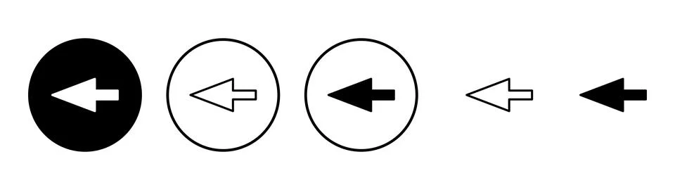 Arrow icon vector. Arrow sign and symbol for web design. Stock Illustration