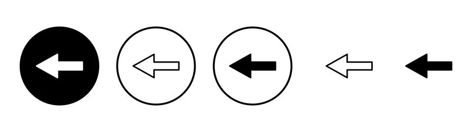 Arrow icon vector. Arrow sign and symbol for web design. Stock Illustration