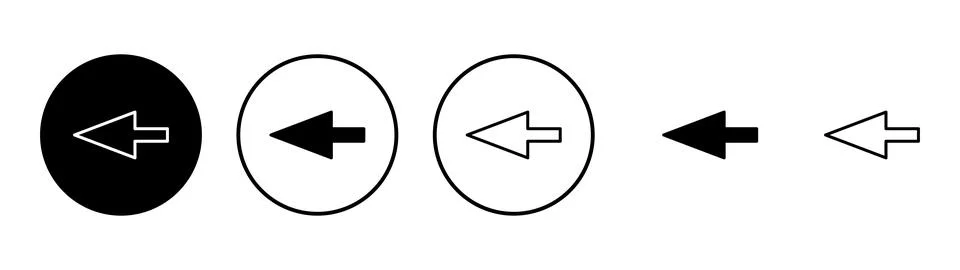 Arrow icon vector. Arrow sign and symbol for web design. Stock Illustration