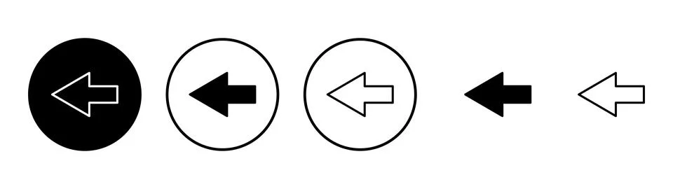 Arrow icon vector. Arrow sign and symbol for web design. Stock Illustration