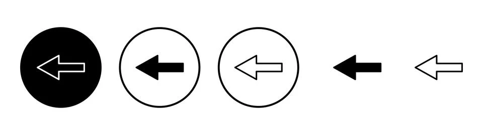 Arrow icon vector. Arrow sign and symbol for web design. Stock Illustration