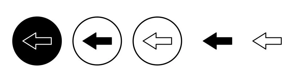 Arrow icon vector. Arrow sign and symbol for web design. Stock Illustration