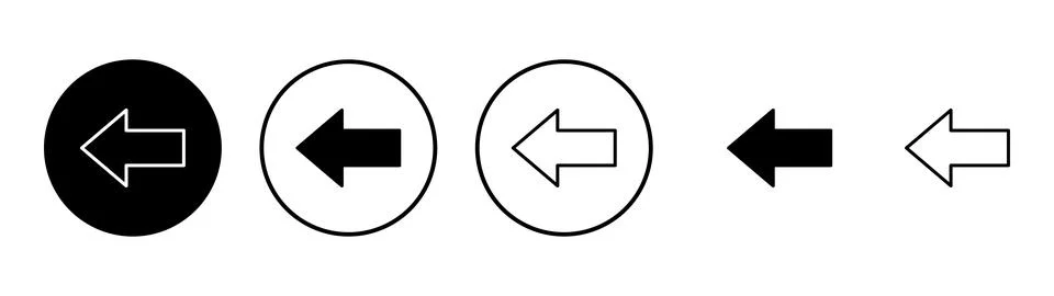 Arrow icon vector. Arrow sign and symbol for web design. Stock Illustration
