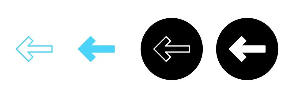 Arrow icon vector. Arrow sign and symbol for web design. Stock Illustration