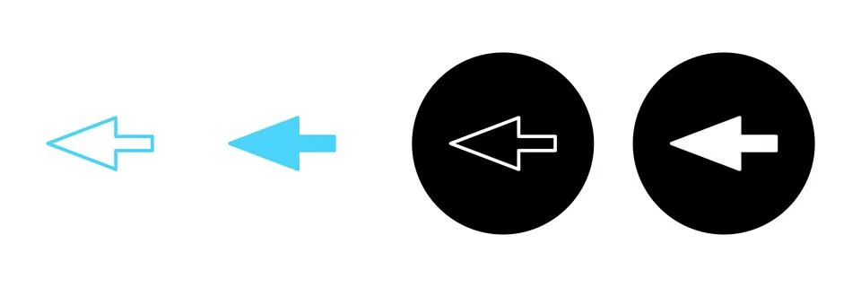 Arrow icon vector. Arrow sign and symbol for web design. Illustrazione stock