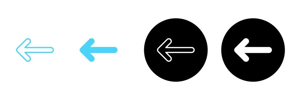 Arrow icon vector. Arrow sign and symbol for web design. Stock Illustration