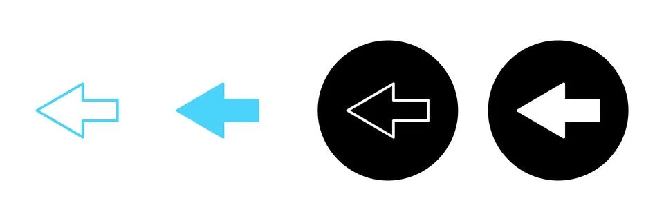 Arrow icon vector. Arrow sign and symbol for web design. Illustrazione stock