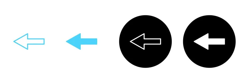 Arrow icon vector. Arrow sign and symbol for web design. Stock Illustration