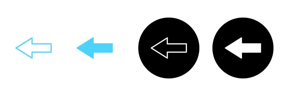 Arrow icon vector. Arrow sign and symbol for web design. Stock Illustration