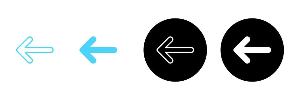 Arrow icon vector. Arrow sign and symbol for web design. Stock Illustration