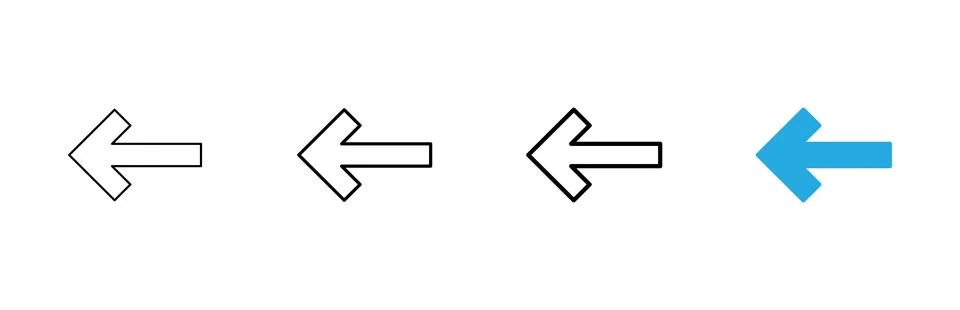 Arrow icon vector. Arrow sign and symbol for web design. 스톡 일러스트