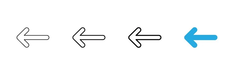 Arrow icon vector. Arrow sign and symbol for web design. Stock Illustration