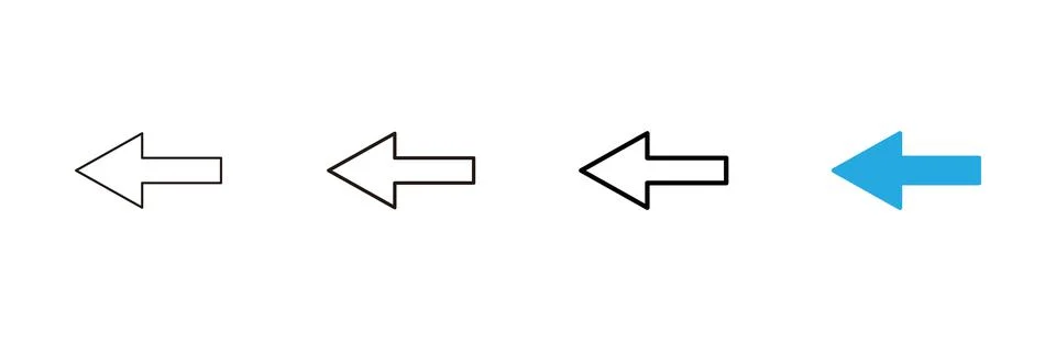 Arrow icon vector. Arrow sign and symbol for web design. Illustrazione stock