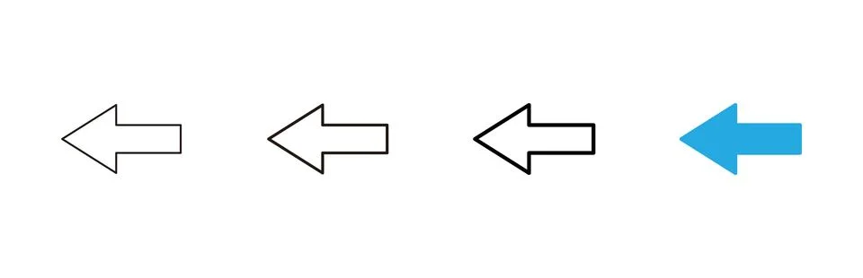 Arrow icon vector. Arrow sign and symbol for web design. イラスト素材