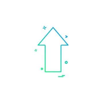Arrow up icon vector design Stock Illustration
