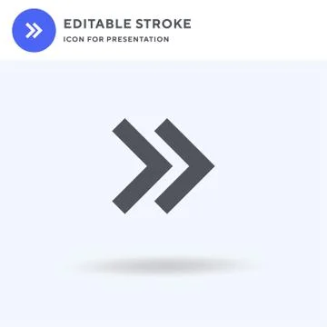 Arrow icon vector, filled flat sign, solid pictogram isolated on white, logo  Stock Illustration