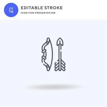 Arrow icon vector, filled flat sign, solid pictogram isolated on white, logo  Stock Illustration