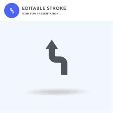 Arrow icon vector, filled flat sign, solid pictogram isolated on white, logo イラスト素材
