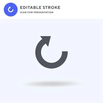 Arrow icon vector, filled flat sign, solid pictogram isolated on white, logo Stock Illustration