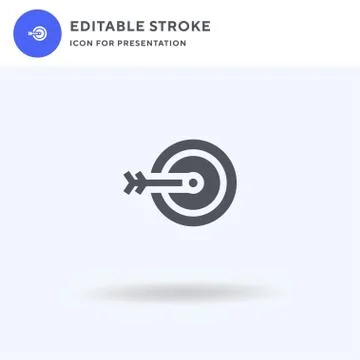 Arrow icon vector, filled flat sign, solid pictogram isolated on white, logo Ilustración de archivo