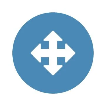 Arrow Icon Vector flat design style Stock Illustration