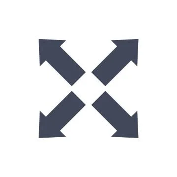 Arrow Icon Vector flat design style Stock Illustration