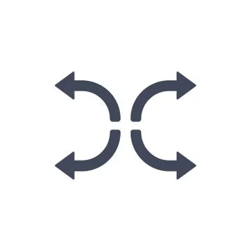 Arrow Icon Vector flat design style Stock Illustration