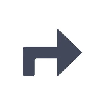 Arrow Icon Vector flat design style Stock Illustration