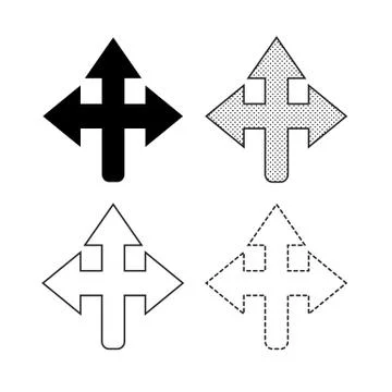 Arrow Icon vector Stock Illustration