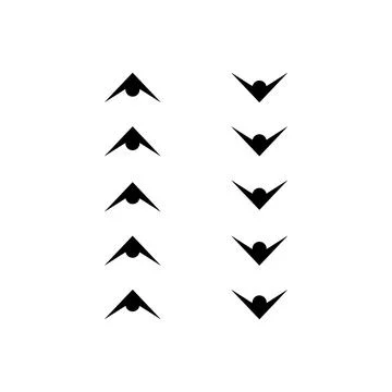 Arrow icon vector Stock Illustration