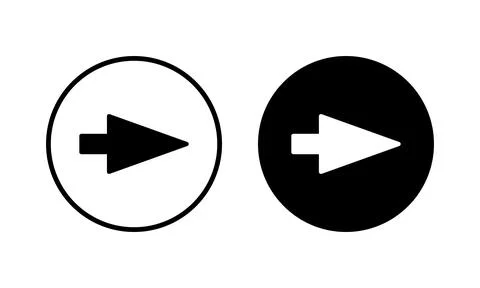 Arrow icon vector illustration. Arrow sign and symbol for web design. Stock Illustration