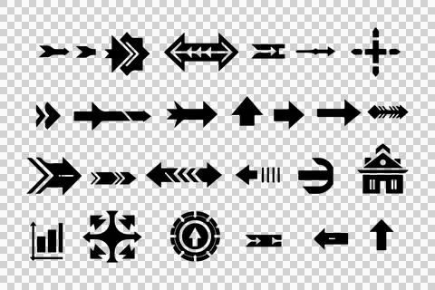 Arrow icon vector illustration collection Stock Illustration