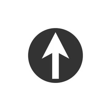 Up Arrow icon. Vector illustration, flat design. Stock Illustration