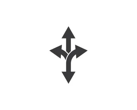 Arrow  icon vector illustration Logo Template Stock Illustration