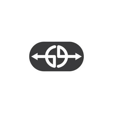 Arrow icon vector illustration Logo Template Stock Illustration