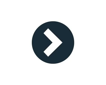 Arrow Icon Vector Logo Template Illustration Design Stock Illustration