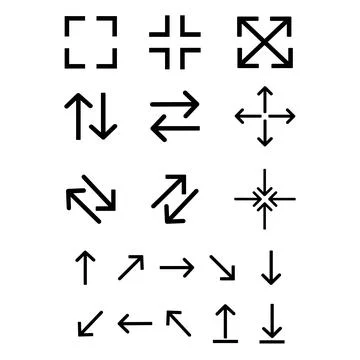 Arrow icon vector set. Arrows vector icon set. Vector illustration Stock Illustration