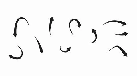 Arrow icon vector set. Stock Illustration