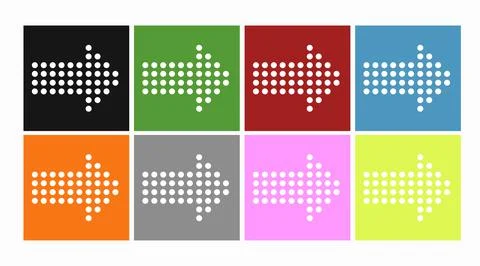 Arrow icon vector set. Stock Illustration