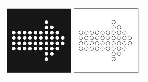 Arrow icon vector set. Stock Illustration