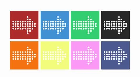 Arrow icon vector set. Stock Illustration