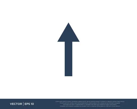 Arrow Icon Vector Template Symbol Design Editable Resizable EPS 10 Stock Illustration
