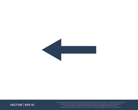 Arrow Icon Vector Template Symbol Design Editable Resizable EPS 10 Stock Illustration