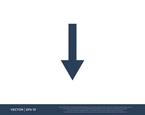 Arrow Icon Vector Template Symbol Design Editable Resizable EPS 10 Stock Illustration