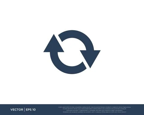 Arrow Icon Vector Template Symbol Design Editable Resizable EPS 10 Stock Illustration