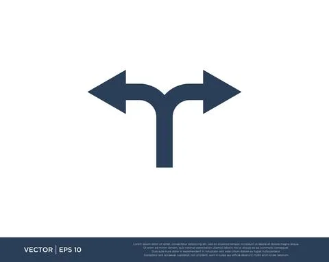 Arrow Icon Vector Template Symbol Design Editable Resizable EPS 10 Stock Illustration