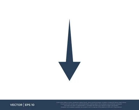 Arrow Icon Vector Template Symbol Design Editable Resizable EPS 10 Stock Illustration